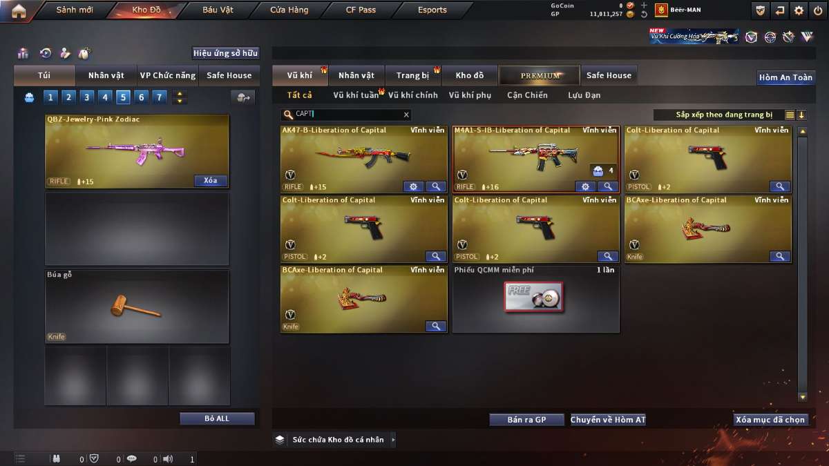 shop acc cf uy tin gia re